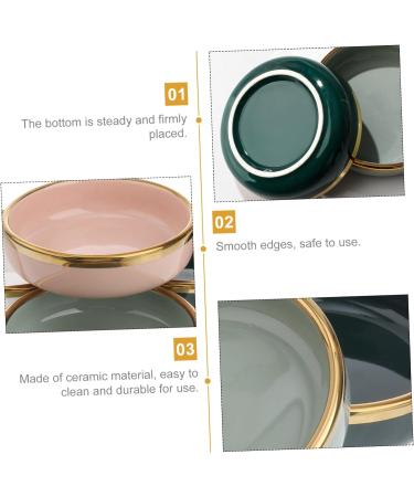 Ciieeo 4pcs Ceramic Saucer Dessert Trays Seasoning Dish Soy Sauce Dish Appetizer Plate Kitchen Supplies Sauce Plate Dipping Bowls Ceramic Serving Dishes Cake Plates Ceramics Nordic Sauces - Buy Online on GoSupps.com
