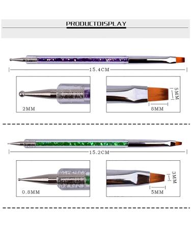 YUECI Double Ended Nail Liner Pen Kit - 5-Part Multi-Color Nail Art Tools for UV Gel & Acrylic Designs - Professional Nail Dotting Pen Accessories - Buy Online on GoSupps.com
