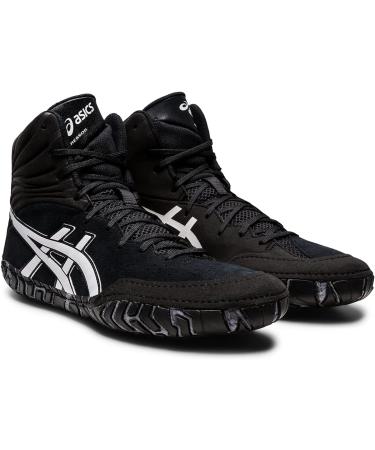 ASICS Men's Aggressor 5 Wrestling Shoes 10 - Black/White | Top Performance Gear - Buy Online on GoSupps.com