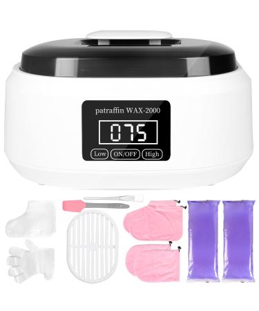 SWAWIS SWAWIS Paraffin Bath for Hands and Feet - 3500 ml - Paraffin Bath for Drying - With 900 g of paraffin wax and