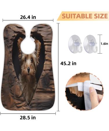 Love Tree Hole Dog Beard Bib Apron - Beard Hair Catcher for Men | Perfect Gift for Dad & Husband - Father's Day Anniversary Christmas - With 2 Suction Cups - Buy Online on GoSupps.com