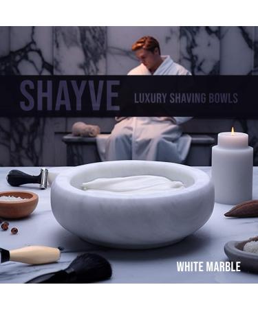 Urban Sombrero Shayve Razor Set | Marble Razor Shell for Shaving Soap & Cream | Heat-Insulated Wet Shaving Kit (White) - Exquisite Grooming Essentials - Buy Online on GoSupps.com