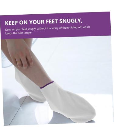 Housoutil 1pair Waxed Feet Fake Hair Edges Paraffin Wax Feet Booties Paraffin Wax Foot Cover Wax Warming Foot Cover Paraffin Wax Foot Warming Cover Gloves White Piguet Dedicated Polyester - Buy Online on GoSupps.com