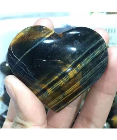 Natural Magic Natural Blue Tiger Eye Stone Heart Shaped Crystal Gemstone Polished Natural Stones and Minerals - Buy Online on GoSupps.com