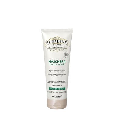 Il Salone Milano Professional Keratin Hair Mask - Damaged Hair Treatment with Almond Oil + Vitamin E to Repair Nourish and Strengthen Hair Fibers - Premium Quality (8.55 oz / 250 ml) 8.55 Ounce (Pack of 1)