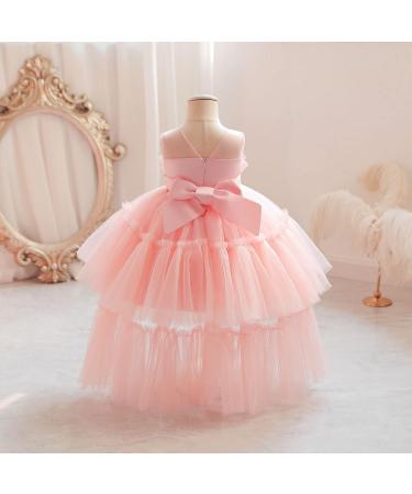Miipat Sleeveless Tulle Baby Girl Dress with Headband - Pink (12-18 months) - Buy Online on GoSupps.com