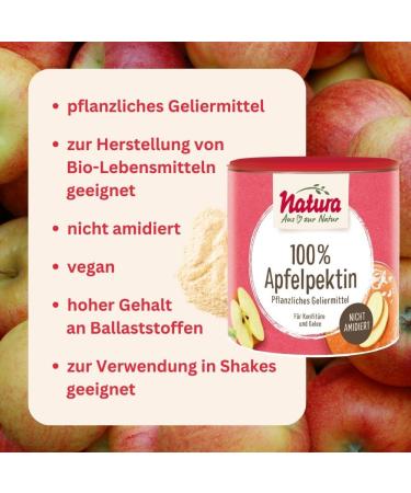 Natura 100% Apple Pectin - 200g | Sugar-Free Vegan & Gluten-Free Gelling Agent for Jam & Jelly Making - Buy Online on GoSupps.com