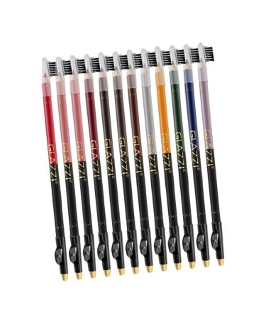 FRCOLOR 12pcs Lip Liner Eyeliner Black Waterproof Eyeliner Eyebrow Pencil Waterproof Makeup Supplies Lips