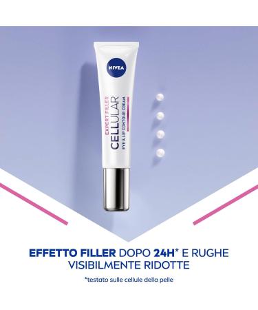  NIVEA Nivea Cellular Expert Filler Anti-Ageing Eye and Lip Contour with Pure Folic Acid and Hyaluronic Acid - 2 x 15 ml Bottles - Buy Online on GoSupps.com