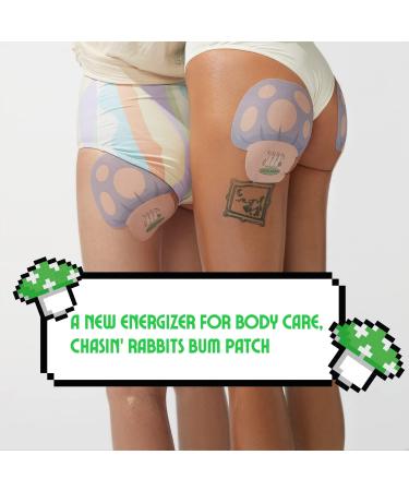 CHASIN' RABBITS Buttshroom Bum Patch | Butt Enhancement Gel with Caffeine & Berries - Buy Online on GoSupps.com