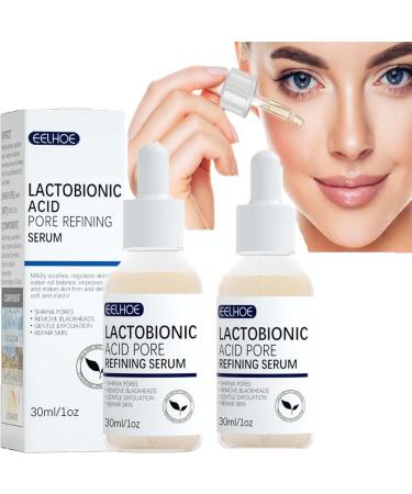 Lactobionic Acid Pore Refining Serum Lactobionic Acid Pore Contraction Face Serum Lactobionic Acid Pore Shrink Face Serum (2pcs)