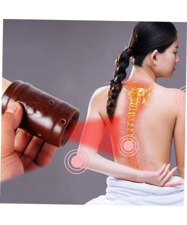 Homsfou Moxibustion Set | Natural Stone Moxa Rod Burner & Smoke-Free Heating Tank | Moxa Gel Burner & Ceramic Container for Herbal Therapy - Buy Online on GoSupps.com