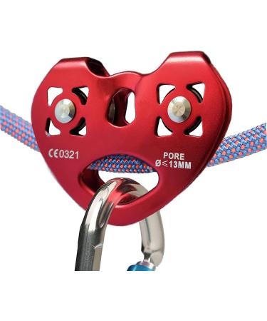 25KN Climbing Technology Pulley Tandem Double Speed Pulley - Red | For Climbing, Rescue, and Lifting - Buy Online on GoSupps.com
