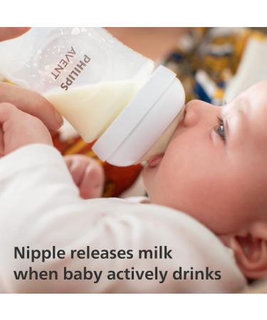 Philips Avent Natural Response Baby Bottle - 3 x 260ml Baby Milk Bottle for Newborns and Up BPA Free 1+ Months (Model SCY903/03) 260ml x3 - Buy Online on GoSupps.com
