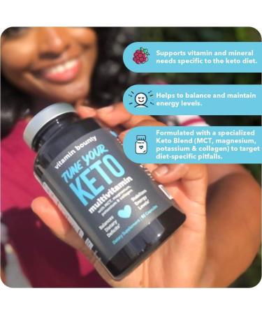 Vitamin Bounty Keto Multivitamin - Electrolytes, Vitamins, and Minerals for Energy Support - 90 Capsules - Buy Online on GoSupps.com