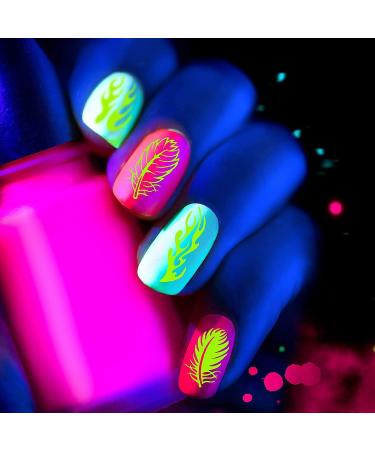 Luminous 3D Self-Adhesive Butterfly Nail Art Stickers - 6 Sheets | Nail Decals for Acrylic Nails Design - Buy Online on GoSupps.com