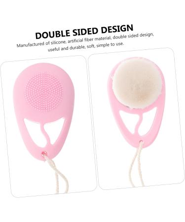 minkissy Manual Face Scrubber Facial Scrubber Exfoliator Facial Cleansing Brush Scrubber Silicone Face Exfoliating Brush Silicone Face Scrubber Double Sided Facial Cleanser Artificial Fiber - Buy Online on GoSupps.com