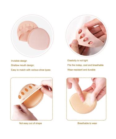 5 Pairs Honeycomb Fabric Forefoot Pads - Soft Metatarsal Cushions & Invisible Toe Covers for High Heels & Sandals - Buy Online on GoSupps.com