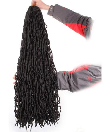 Xtrend 5 Packs 36 Inch Nu Faux Locs Crochet Hair Long Dark Brown Pre looped Gypsy Locs Crochet Hair Synthetic Goddess Faux Locs Braids Hair Natural Wavy Dreadlock Braids Hair Extensions 4# 36 Inch (Pack of 5) 4# - Buy Online on GoSupps.com