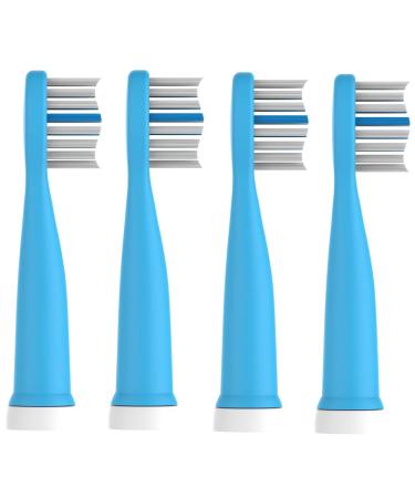 CHAIN PEAK Kids Sonic Toothbrush Replacement Brush Heads for 8650(Blue 4 Pieces)