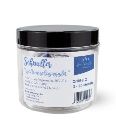 Shop Bavarian Design Pacifiers | Dizzl Wei wurscht Zuzltrainingsmaschin Bua - Blue Color | International Shipping Available - Buy Online on GoSupps.com