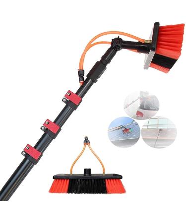 Water Fed Telescopic Brush Photovoltaic Panel Cleaning Window Cleaning Pole Extendable Cleaner Conservatory Roof Cleaning Tools (Color : 12ft/3.6m)
