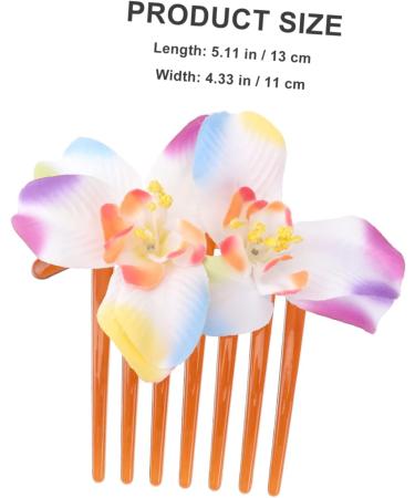 Angoily Holiday Hair Accessories Bridal Hair Clip Hawaiian Plumeria Hair Side Comb Bridal Headpiece Hawaiian Flower Petals for Wedding Hair Clips The Flowers Hair up Bride Pink - Buy Online on GoSupps.com