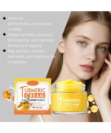  JASUBAI Turmeric anti-aging cream moisturizer for face and body brightening and hydrating cream to reduce wrinkles and puffiness evens skin tone improves dry and dull skin (2) - Buy Online on GoSupps.com