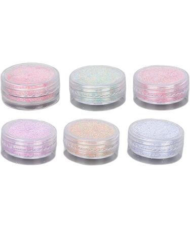 Nail Decoration Powder Delicate Nail Art Powder 6 Colors Fashionable Elegant for Women Girls for Nail Salon for Party Dating - Buy Online on GoSupps.com