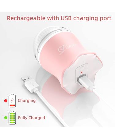 Leuxe Facial Cleansing Brush: 3-in-1 Rotary Massage & Exfoliating Machine | 3 Portable Facial Cleaners | 3 Speeds | Rose Pink - Buy Online on GoSupps.com