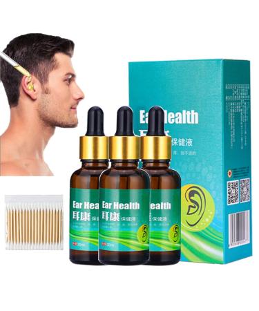 1/2/3Pcs Oveallgo PureHear Organic Ear Support Elixir Natural Products Organic Ear Oil Natural Ear Drops for Ear Pain (3PCS)