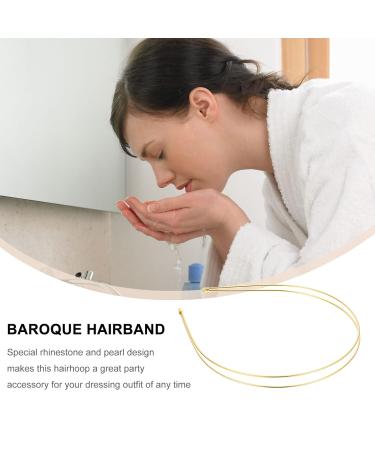 Minkissy 4-Pack Metal Double Terris Elastic Hair Bands - Gold Double Thin Hair Accessories for Women & Girls | Perfect for Weddings & DIY Crafts - Buy Online on GoSupps.com