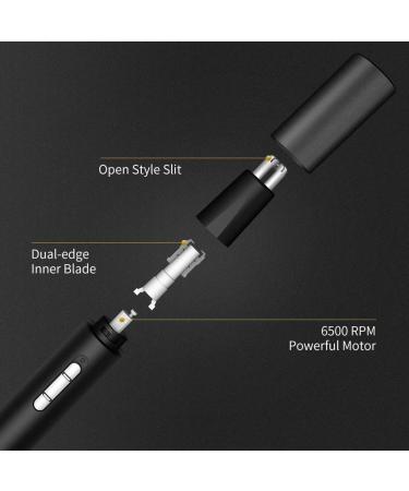 Professional USB Rechargeable Nose Trimmer for Men & Women - Painless IPX7 Waterproof Dual Edge Blades - Easy Cleaning - Buy Online on GoSupps.com