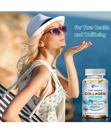 Marine Collagen 1000mg with Vitamin C Hyaluronic Acid - Bone & Joint Health - Buy Online on GoSupps.com