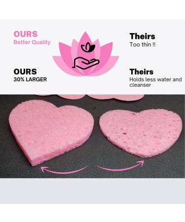 Facial Sponges for Deep Cleansing and Makeup Removal - Rejuvv by Fushay (50 Count) - Buy Online on GoSupps.com