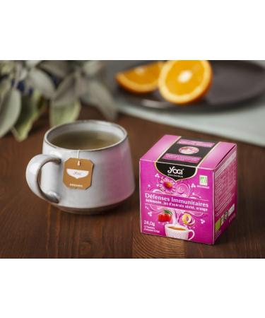 Yogi Biologique D fenses Immunitaires Infusion 100% Bio chinac e Jus d'Ac rola s ch et Orange 12 Sachets thermosoud s et sans agrafe 24 g 311011 D fense Immunitaire - Buy Online on GoSupps.com