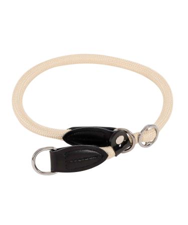 lionto dog collar retriever collar training collar length 30 cm beige Beige 30 cm length 0.8 cm thickness