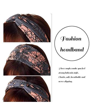 Sethexy Boho Knotted Headband | 4-Piece Elastic Crisscross Sports Headscarves for Women & Girls Perfect Yoga & Running Accessory - Buy Online on GoSupps.com