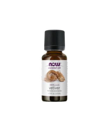 Now Foods Essential Oils 100% Pure Vetiver 1/3 fl oz (10 ml)