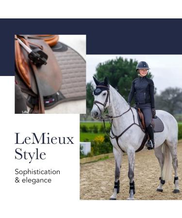LeMieux Show Jumping Saddle Pad - Premium English Equestrian Riding Equipment - Classic Square Black Design - Buy Online on GoSupps.com