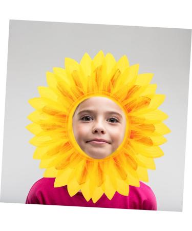 Alipis 2pcs Sunflower Headgear Sunflower Headdress Sunflower Hat Hood Daisy Crown Child Silk Cloth Prom - Buy Online on GoSupps.com