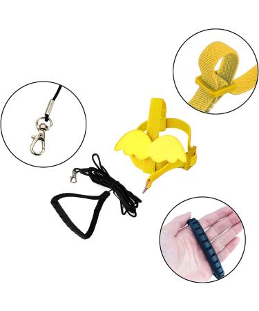 Adjustable Pet Parrot Bird Dishes & Leash | Anti-Bite Design & Nylon Rope for Alexandrin Scarlet Red & Keck Birds - Buy Online on GoSupps.com