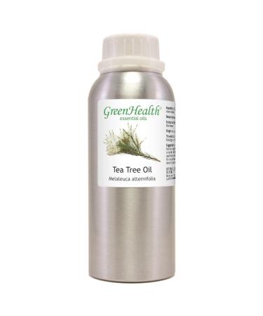 Tea Tree Essential Oil 8 fl oz (237 ml) Aluminum Bottle w/Plug Cap 100% Pure Essential Oil GreenHealth