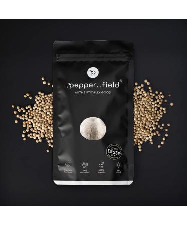Kampot White Pepper 100g - 100% Pure Cambodian Peppercorns for Grinding | Fresh & Flavorful - Ideal for Mills - Buy Online on GoSupps.com