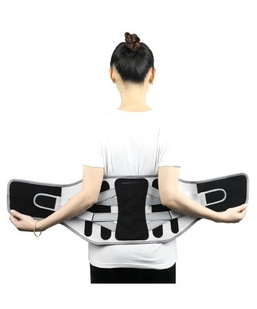 Core Back Brace Back Reliever Spinal Decompression Belt Decompression Belt Lower Back Stretcher Lumbar Traction Device Back Support Belt for Women & Men Black without Cushion 2XL