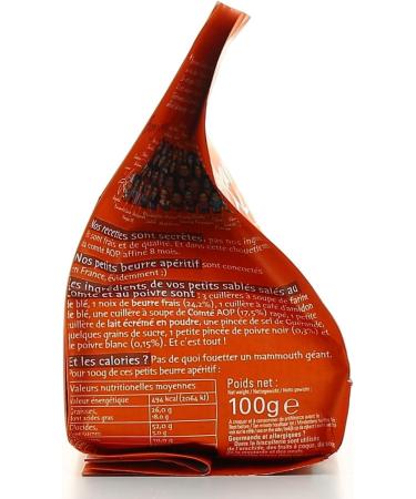  G n rique MICHEL ET AUGUSTIN - Michel Et Augustin 33 Petits Beurre Appetizer Biscuits with Comt Cheese and Pepper 100g - 100g - Pack of 3 - Sold as a Pack - Buy Online on GoSupps.com