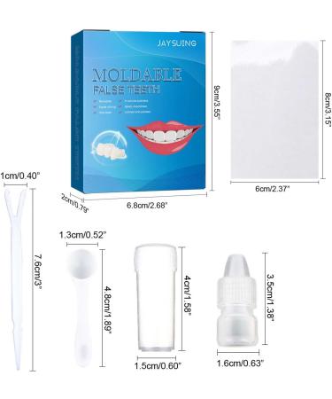 Iunser Plastic Teeth Make-Up Dentures - Temporary Filling Solution for Broken Teeth | 5ml Denture Brush Included - International Shipping Available - Buy Online on GoSupps.com