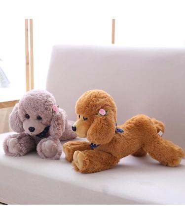 Heionia Gray Dog Cuddly Toy - Kawaii Plush Pudel with Scarf | 30cm Soft Teddy Gift for Kids & Girls - Buy Online on GoSupps.com