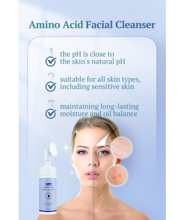 Amino Acid Facial Cleanser | Gentle Foaming Face Wash with Silicone Brush | International Shipping Available - Buy Online on GoSupps.com