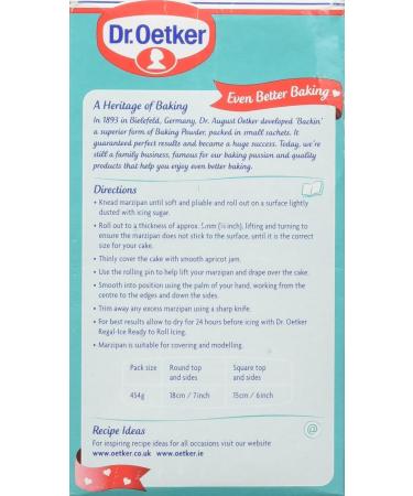 Dr Oetker Natural Marzipan Ready To Roll 454G X 2 - Buy Online on GoSupps.com